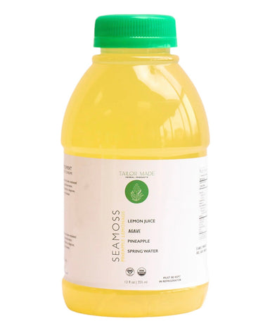 12pk Pineapple Seamoss Lemonade - Tailor Made Herbal Products