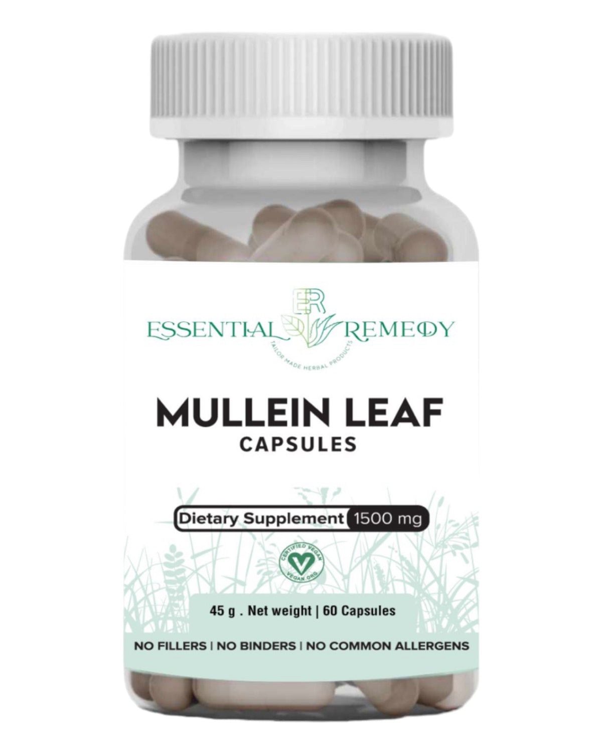 Mullein Leaf Capsules 1500 mg pure from India — Tailor Made Herbal Products